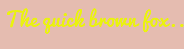 Image with Font Color EAF210 and Background Color E5BCB0